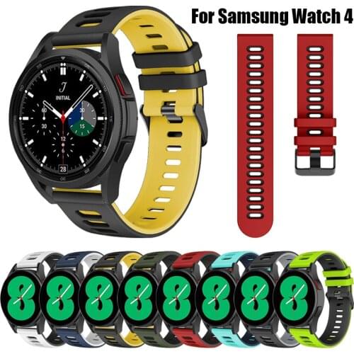 20mm Watch strap For Samsung Galaxy watch 4 classic 42MM 46mm sport silicone bracelet For Huawei Wacth 2/GT2 42MM watchband