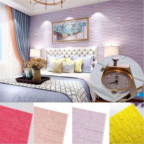 Self-Adhesive Brick Wallpaper 3D Art Foam Wall Sticker Panels Waterproof Living Room Home House Decor TV Background Decoration
