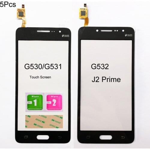 5Pcs Screen Sensor For Samsung Galaxy G532 J2 Prime Duos G530 G531 Touch Screen Digitizer Front Glass Panel Assembly Parts