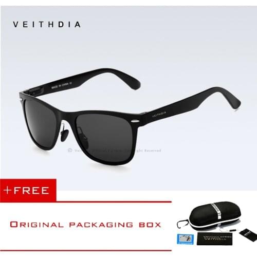 VEITHDIA Aluminum Mens Sunglasses Mirror Sun Glasses Driving Outdoor Aviation Glasses Goggle Eyewear Accessories For Women Men