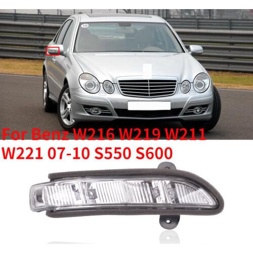 CAPQX 1Pcs For Benz W216 W219 W211 W221 07-10 S550 S600 Side Rearview Mirror Turn Signal Light Rear view mirror indicator Lamp