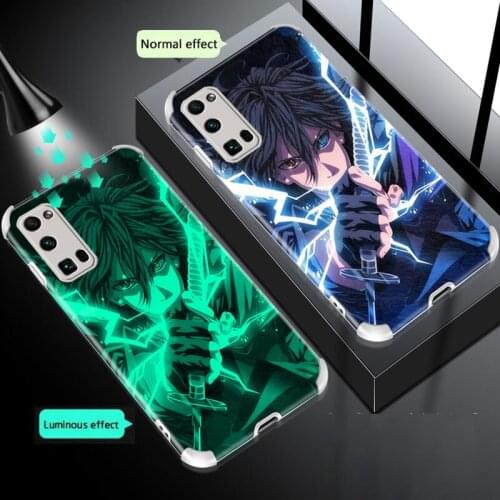 Luminous Phone Case For Huawei Honor 8X 9X Pro Camera protection Back Cover For Huawei Honor 20 30 Pro X10 Shockproof Soft Case