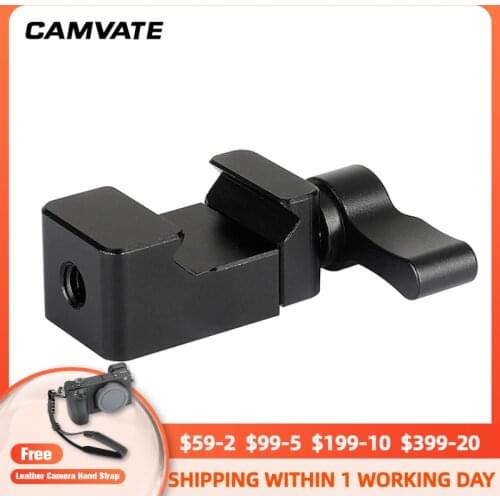 CAMVATE Swat Rail Clamp with 1/4" Standard Mounting Holes C1815 camera photography accessories