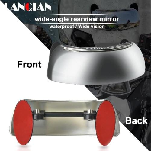 Motorcycle Safety Windscreen Rear View Mirror 180 Ultra Wide Angle Rearview Mirror For Honda BMW Kawasaki Yamaha Vespa