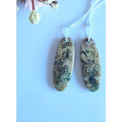 Womens Popular Special,Gemstone Ocean Jasper fashion women Earrings bead,32x12x4mm,4.6g