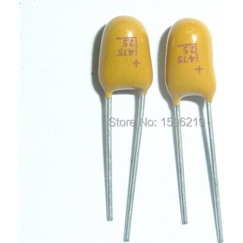 20pcs Tantalum capacitor 4.7uF 25V Brand New 25V4.7uF DIP Radial