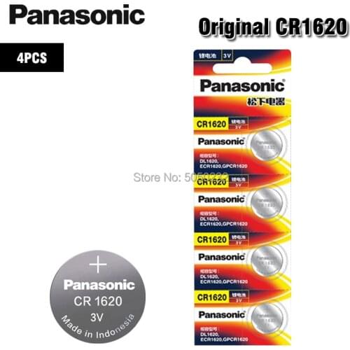 4Pcs/Lot Panasonic 100% Original CR1620 Button Cell Battery For Watch Car Remote Key cr 1620 ECR1620 GPCR1620 3v Lithium Battery