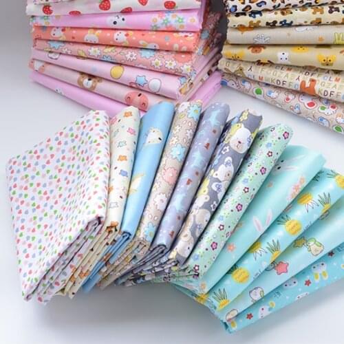 50*160cm Apparel Fabric Floral Print Cloth Material Cotton DIY Handmade Patchwork Sewing Supplies