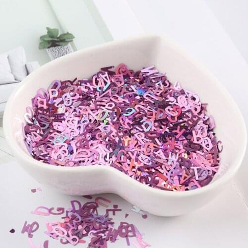 Alphabet Holographic Laser- 26 English Letters Mixed Chunky Glitter Epoxy Resin Festival Chunky Letters Sequins 10g Per