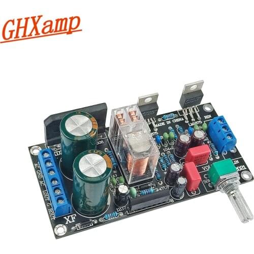 GHXAMP LM1875T 15W*2 Stereo Power Amplifier Board 2.0 Dual-Channels Audio Amplifier With Speaker Protection Dual AC 25V 1PC