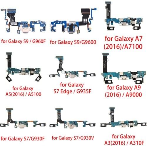 Charging Port Flex Cable for Galaxy S9/G960F/S9/G9600/A7(2016)/A7100/S7 Edge/G935F/A9(2016)/A9000/S7/G930F/S7/G930V/A3(2016)