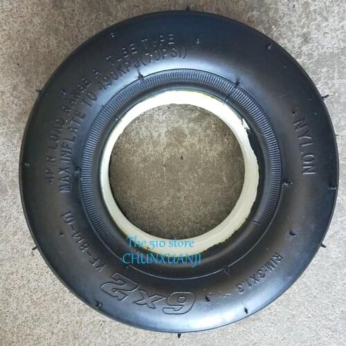 Good quality 6X2 Solid tire for Electric Scooter Wheel Chair Truck Use 6" Tire F0 Pneumatic Trolley Cart