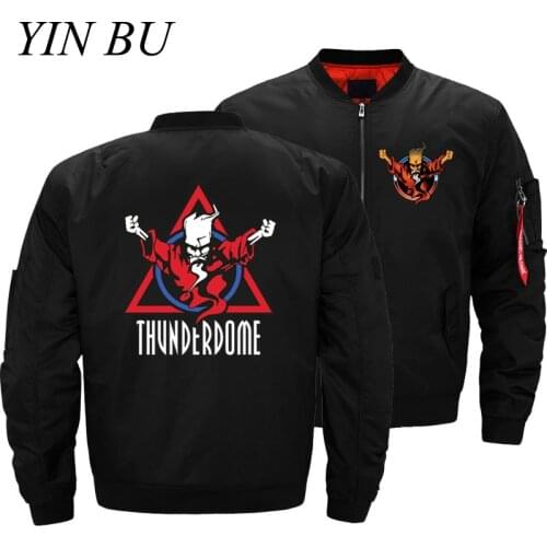 Thunderdome Wizard Logo Hardcore Techno And Gabber 5XL Air Pilot Ma1 Bomber Flight Jacket Men Military Waterproof Coats