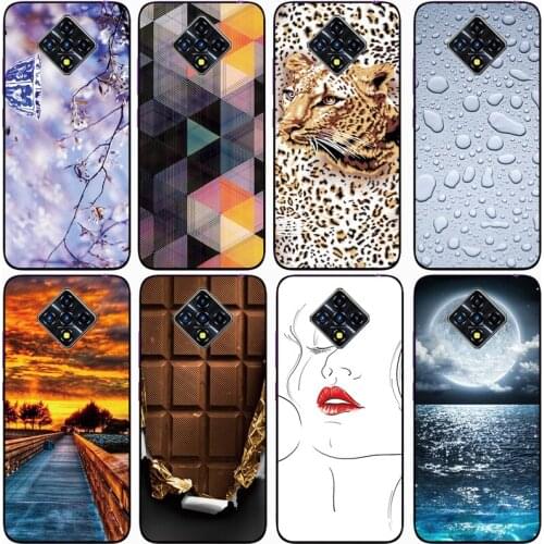 For Infinix Zero 8i Case Rose Wolf Cute Patterned Cover Soft Silicon Phone Case for Infinix Zero 8 X687 Top Quality