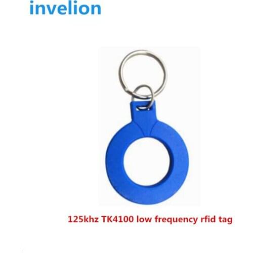 New products cheap cost 50pcs/lot passive TK4100 chip Keyfob Ring keychain Proximity ID tag 125Khz RFID Card key RFID Tag
