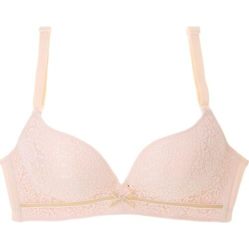 New Floral Lace Hollow Out Push Up Brassiere Deep V Bra Lace Bralette Lingerie Women Adjustable Push Up Bras Underwear for Women