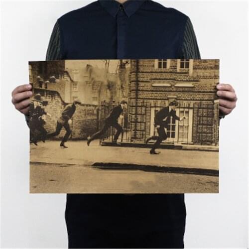 Hot The music Rock band style /Classic rock/kraft paper/ Retro Poster/decorative painting/Wall Stickers