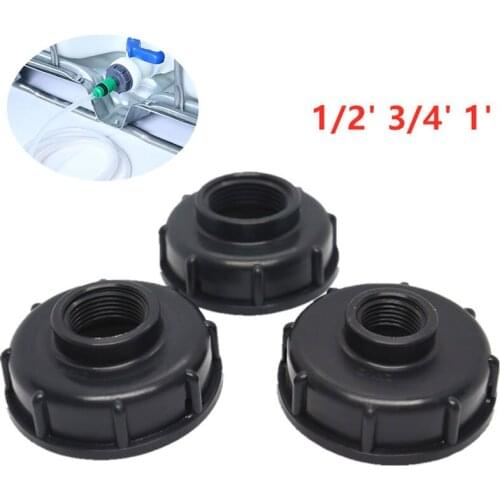 Durable Ibc Tank Fittings S60X6 Coarse Threaded Cap Barrel Fitting Joint 60mm Female Thread To 1/2 ", 3/4", 1 "Adapter Connector