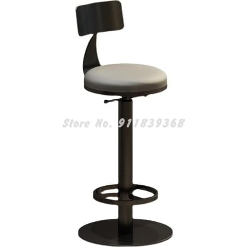 Simple And Luxurious Home Back Bar Chair Net Red Bar Front Desk Lift High Chair Rotary Round Bar Stool