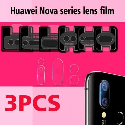 3PCS Back Camera Lens Clear Screen Protector For Huawei Nova 2S 3 4 4E Protective Film Tempered Glass For Huawei Nova 5 5i 5 Pro