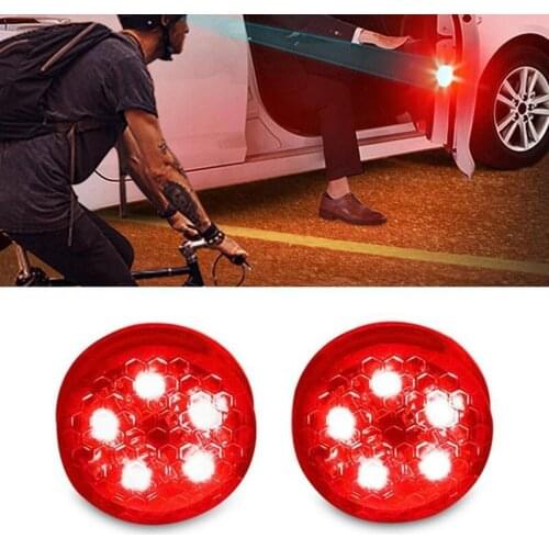 Universal LED Car Opening Door Safety Warning Anti-collision Lights Magnetic Sensor Strobe Flashing Alarm Lights Parking Lamp