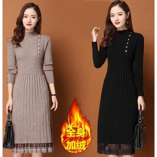 Модные вязаные платья Yunyiwa China At AliExpress