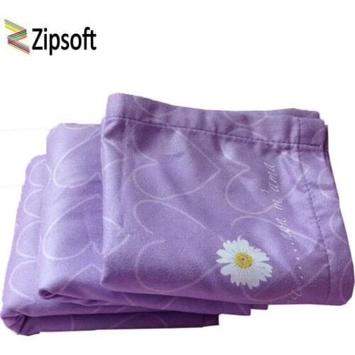 Zipsoft Kids Bath Towels Purple Red Love 50*90cm Beach Capes Woman Girls Swimming Microfiber Sports Camping Outdoor Swimwear New