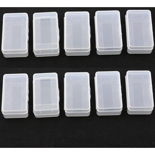 10pcs 9V 6F22 Plastic Battery Case Transparent Holder Storage Box