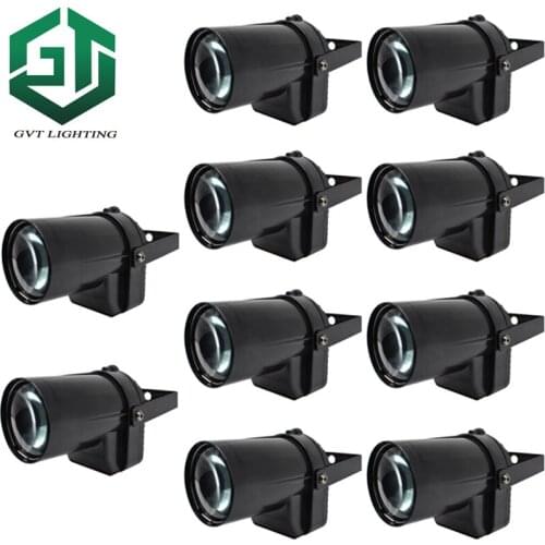 10pcs Hot sell 3W Mini Led Beam Light Disco Mirror Ball Led Pinspot Dj Party Pin Spot Light Spotlights disco mirror ball