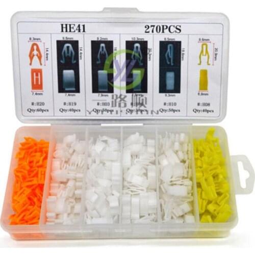 270PCS Car CD DVD console dashboard plastic fastenersFor Hyundai Kia Geely BYD Great Wall