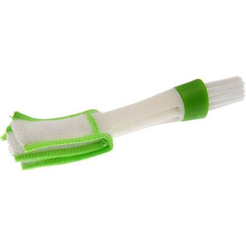 Car Air Conditioner Vent Brush Microfibre Car Grille Clean 2 in 1 Double Ended Car Air Conditioner Vent Cleaner Brush Blind Dust