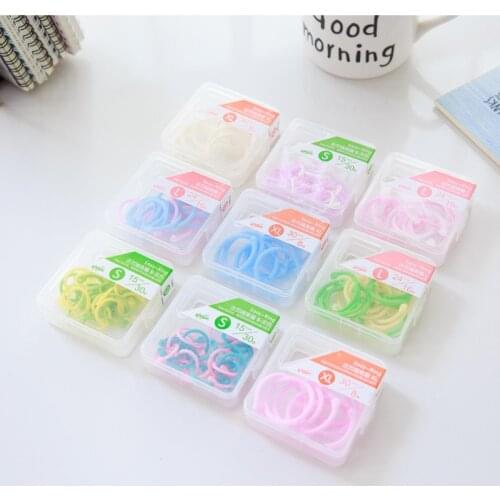 Colorful Plastic Circle Ring Clips DIY Albums Loose Leaf Book Binder Hoops Notebook Circle Ring Key Rings Office School Supplies