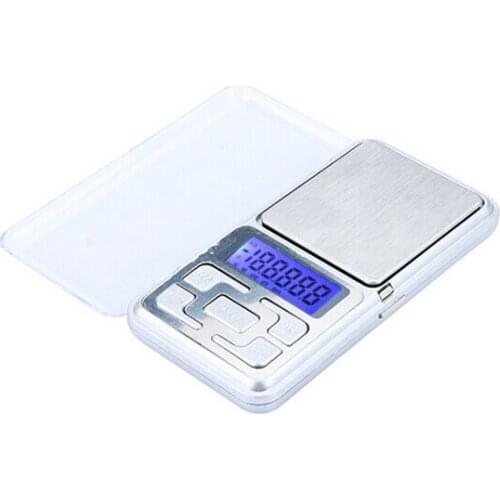 Fashion Hot 500g/0.1g Mini Electronic Digital Pocket Scale Jewelry Weighing Balance Counting Function Blue LCD g/tl/oz/ct
