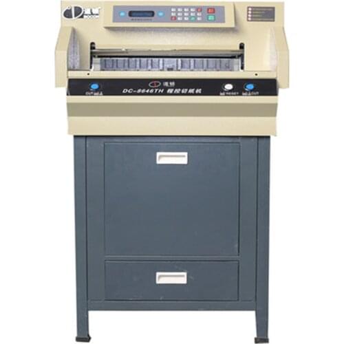 DC-8646TH electric program-controlled thick layer paper cutter/cutting machine Tender document book paper cutter Photoelectric