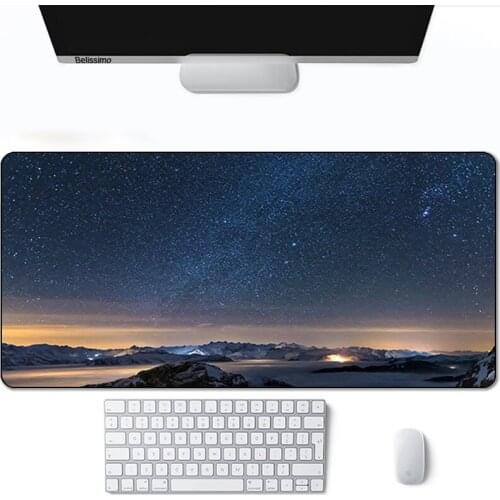 Mouse Mats Galaxy Big Mousepepad Extended Computer Gamer Keyboard Carpet Custom Non-slip Mat Razer Rubber Table Pads White Hot
