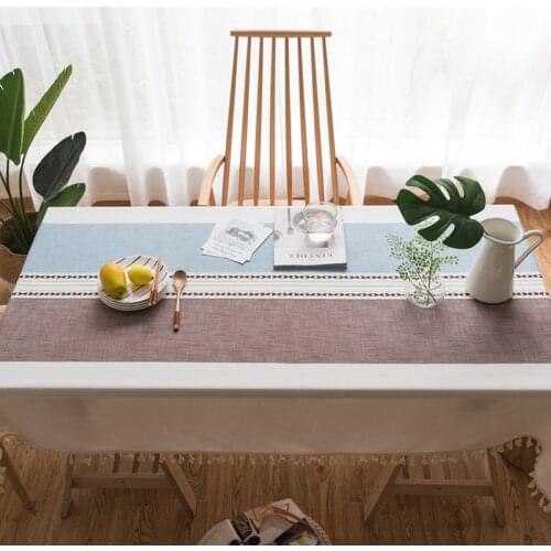 CFen As Quality Table Cloth Tassel Lace Rectangle Tablecloth Home Kitchen Party Banquet Dining Table Cover Place Mats 1pc