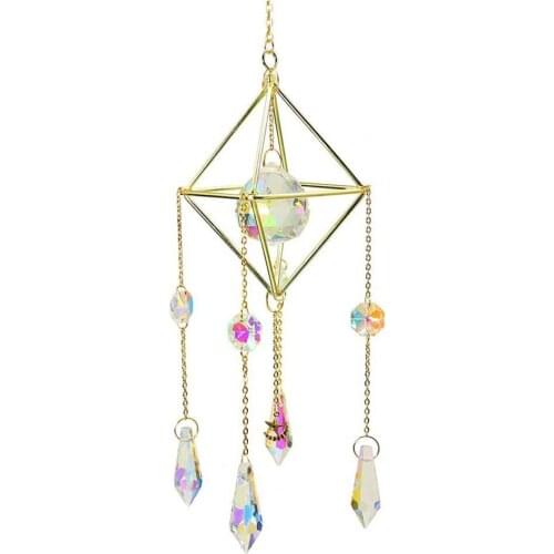 60%Hot Sale Pendant Attractive Decorative Faux Crystal Good Refraction Effect Hanging Stone Ornament for Car Interior Decoration