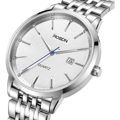 Luxury Brand ROSDN Couples Watches Japan MIYOTA Quartz Men Wristwatches Waterproof Watch Sapphire Crystal Diamond Clock R3635M