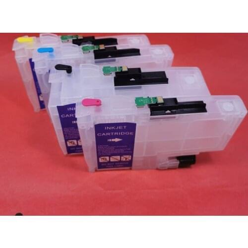 YOTAT Refillable ink cartridge LC3233 LC3235 for Brother DCP-J1100DW/MFC-J1300DW printer
