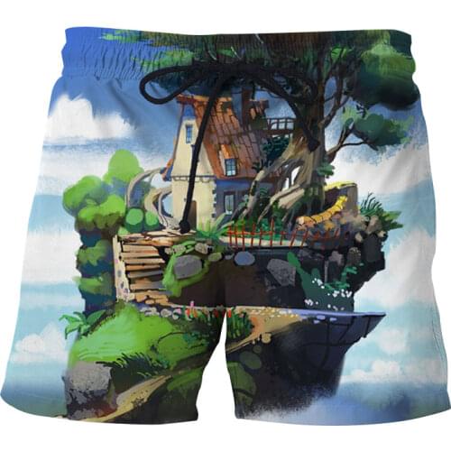 2021 Summer Mens 3D Printed Beach Shorts Running Sports Workout Shorts for Men Quick Dry Training Gym Athletic Mens Shorts