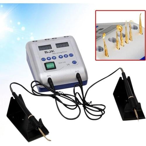 New Dental Electric Waxer Carving Machine Double Pen Knife 6 Tip/Pot Lab Equipment dental lab