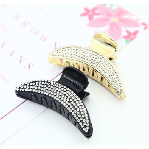 New 8cm Hair claws Hairpins Trendy Hair Clip Rhinestone Crab Hair Claws Clip For Women Girl Accessories Hair ACC13