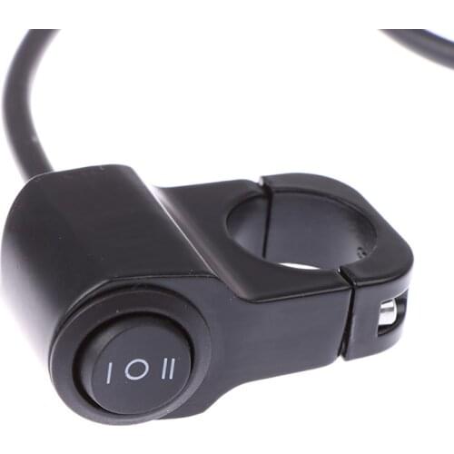 22cm 7/8in Aluminum Alloy Motorcycle Handlebar Headlight Switch Three-position Waterproof Switch 12V Fog Spotlight Retro Switch