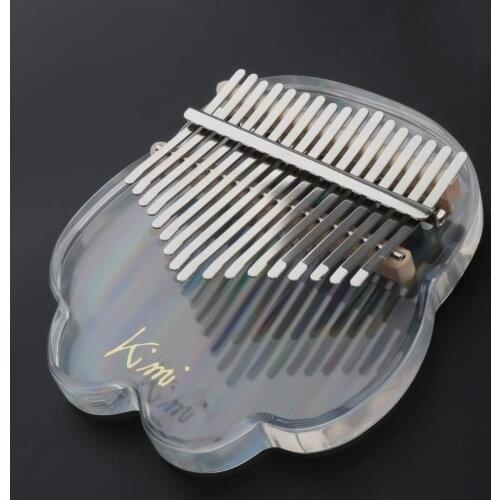Portable 17 Key Kalimba Acrylic Clear Mbira Thumb Piano Kalimba Gifts Toy for Kids Adults Music Lover