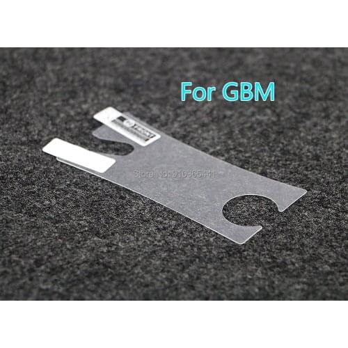 10sets transparent clear screen protector screen Cover film Plus Clean Cloth protective film for Gameboy micro GBM High Quality