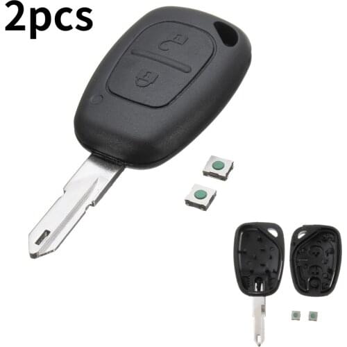 2pcs Car Button Remote Key Shell Cover Fob Case For Vauxhall for Opel Vivaro/Renault Movano Trafic Renault Kangoo Blank