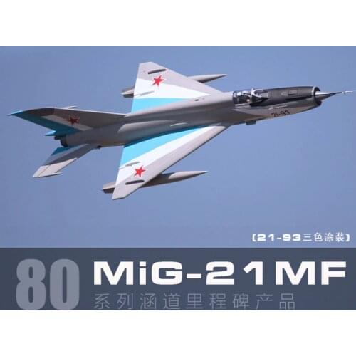 Freewing rc aircraft Mig21 Mig-21 80mm EDF jet KIT and servos