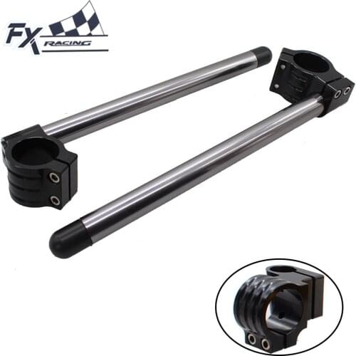 CNC Adjustable Motorcycle 50MM Clip On Ones Handlebar Fork Handle Bar For Kawasaki ZX6R ZX10R ZX14 2006 2007 2008 2009 2010