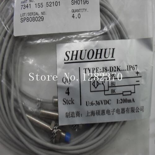 [SA] New original special sales proximity switch SHUOHUI J8-D2PK IP67 Spot --10PCS/LOT