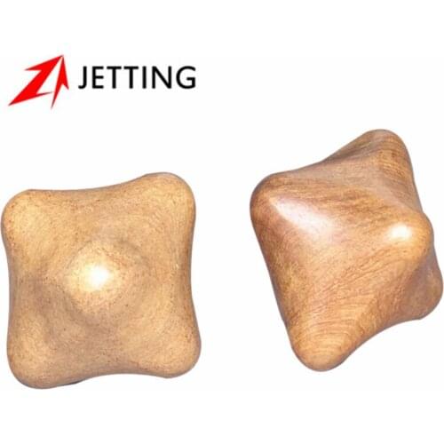 2Pcs Vietnamese Fragrant Wood Hexagonal Acupuncture Ball Hand Massager Acupressure Active Scraping Clear The Lymphatic Drainage